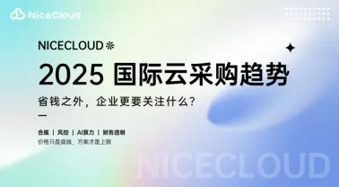 2025年国际云采购趋势:省钱之外,企业更要关注什么?